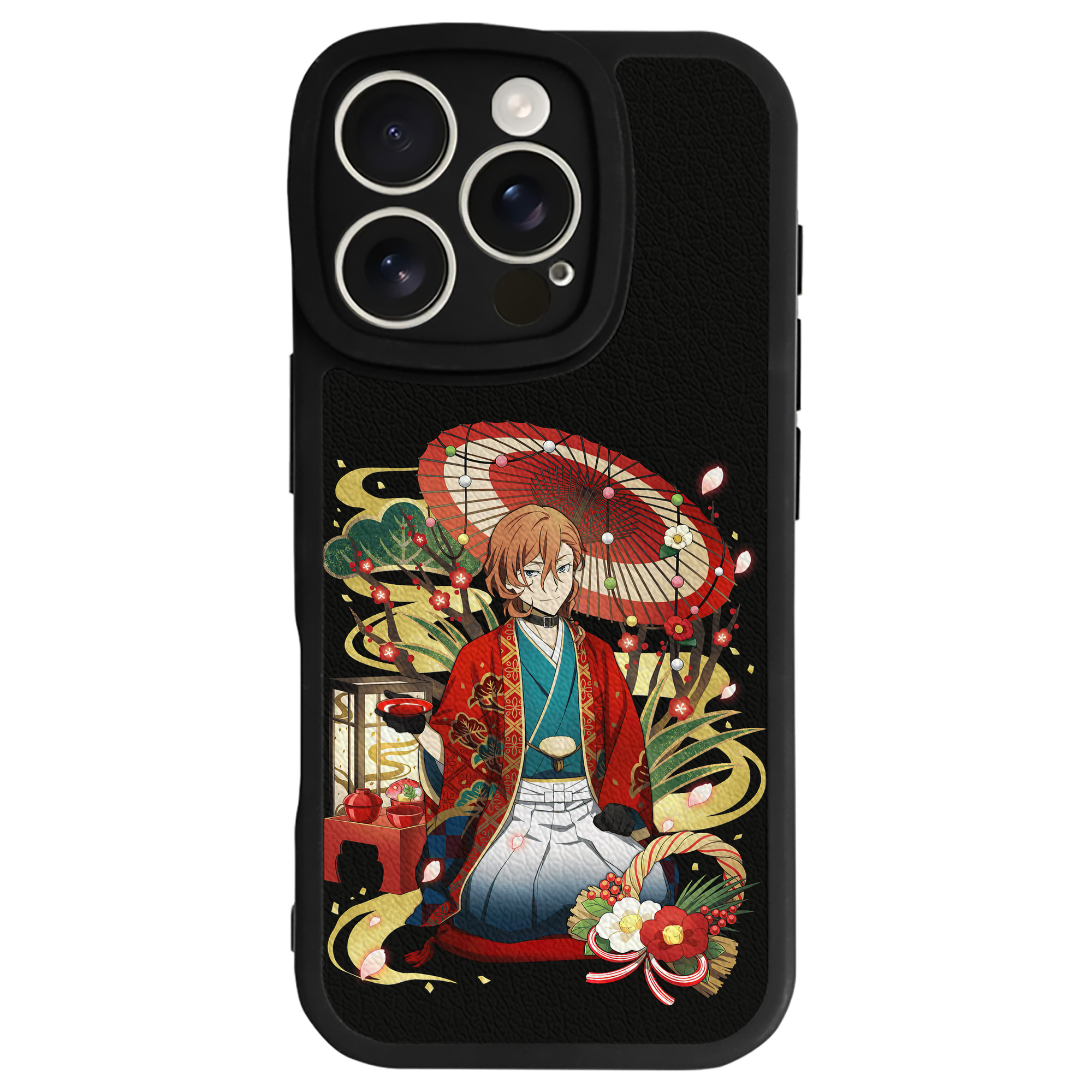 （画像用） 文豪ストレイドッグス Bungo Stray Dogs 【iPhone 16シリーズ対応】シリコンスマホケース（レザー調） 材質：シリコン